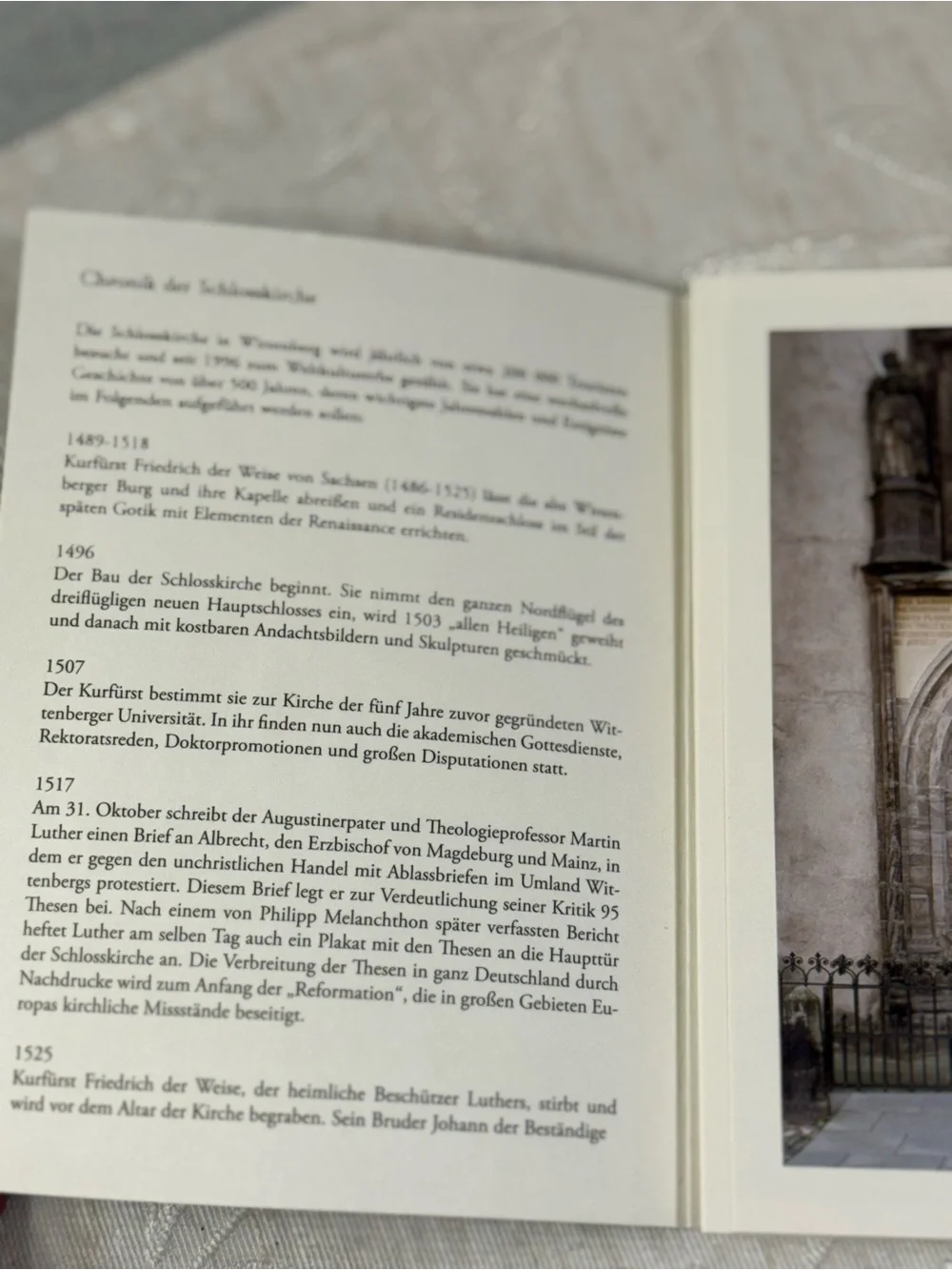 Lutherstadt Wittenberg Schlosskirche Postcard Set - 10 Photographic Cards 1990's